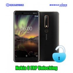 Nokia 6 TA-1021 Pin/Pattern Removal + FRP Unlocking Service